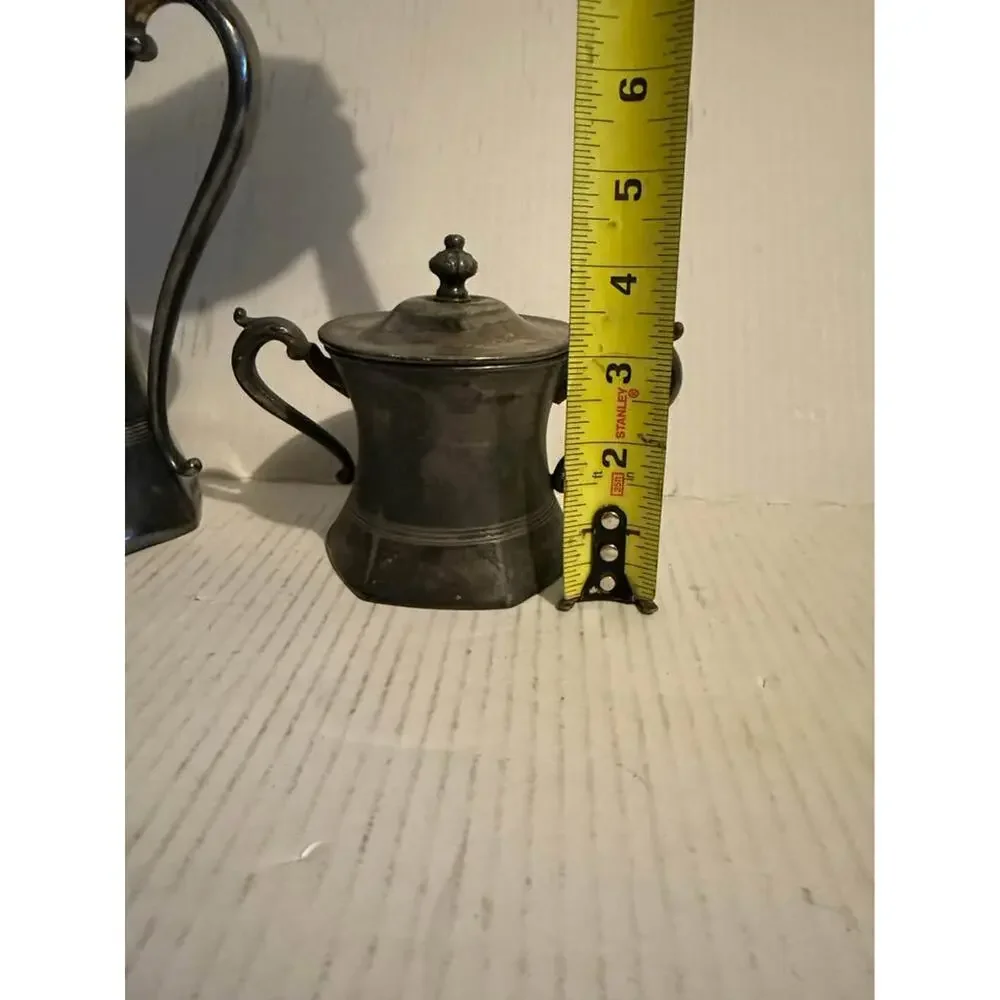 P.S. Co. Sheffield Silver Plate Coffee Pot and Sugar Bowl 2938